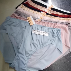 10 Quần Lót Nữ Bigsize 80kg Đến 90kg MR895 Thun Lụa Hem Lạnh Mềm Mát Không Viền Mông MarketOnline68