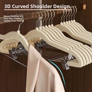 CHIZHIDU | Non-slip & Markless Clothes Hanger With Clips