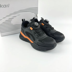 Casual Spring Autumn Childrens Running Shoes Lightweight Soft Bottom Anti-slip Shock Absorption Rotating Button Student Shoes