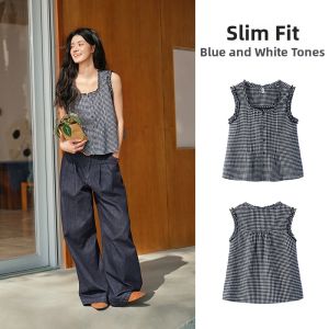 Semir | Sweet Playful Short Sleeve Ears Wooden Gingham Shirt