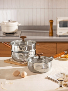 MODERN SWEETHOME | Titanium Non-Coated Non-Stick Noodle Pot Snowpot