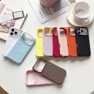 Funda Fashionable multi-color water ripple magnetic anti-drop phone case for iPhone 18 17 16 15 14 13 12 Pro Max