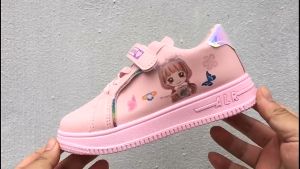 Giày thể thao bé gái in hình công chúa Giày học sinh đi học giày cho bé gái - Mẫu mới ON66