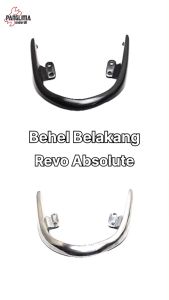 Behel Belakang Karet Alumunium Honda Revo Absolute 110 ABS Handel Hendel Handle Hendle Pegangan Tangan Begel Breket Bracket Besi Jok Jox