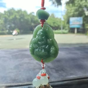 Giây Treo Xe Hơi Phật Di Lặc 2 Mặt - Mang Bình An và May Mắn Trên Mọi Nẻo Đường