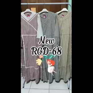 Baju Gamis Dewasa Katun/ RAUNA / GD-68 / Fashion Muslim