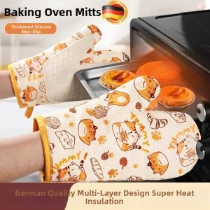 SUZAO | Heat Resistant Oven Safe Anti-slip Baking Gloves