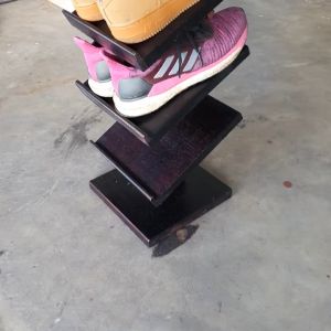 ชั้นวางรองเท้า ที่วางรองเท้าคอนโด7 ชั้น ชั้นวางรองเท้าไม้ยางพารา