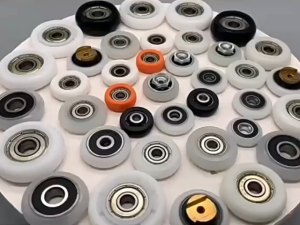 POM Wrapped 608ZZ Bearing Guide Pulley 8*30*8.5mm Round Roller Wheel (5Pcs) Low Noise Plastic