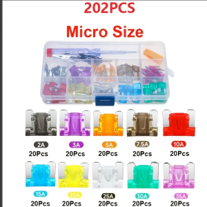 Super Mini Car Fuse Set Combination 202/102 Pcs Automotive Circuit Breaker Collection