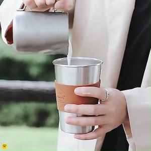Ca đánh sữa phong cách Retro | Dung tích 360ml và 600ml