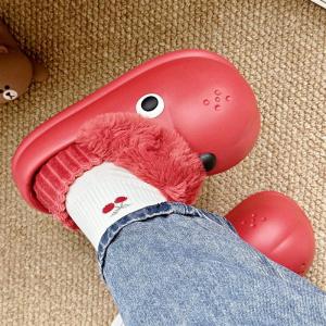 รองเท้าแตะผู้หญิงในร่มแบบลำลอง 2025 ฤดูหนาวใหม่ กันน้ำ อบอุ่น รองเท้าแตะในร่มแบบลำลอง รองเท้าแตะแบบสวมหัว รองเท้าแตะแบบสวมหัว