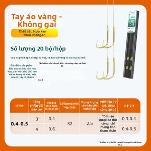CHUANZE | Cụm Mồi Đánh Cá Chống Rối Dual Hooks Đã buộc