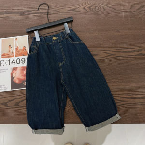 Childrens Casual Denim Pants 2025 Spring Autumn New Style Small Medium Childrens Wear Baby Boy Korean Versatile Long Pants Trendy