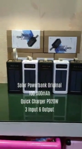 Witte Kapasitas besar Tenaga surya power bank 100000mah original asli awet tahan lama