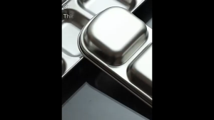 Stainless Steel Sauce Dish Divided Seasoning Sauces Dip Bowl 1/2/3/4 Compartment Korean Ketchup Sauce Bowl Vinegar Soy Spice Condiment Tray for Home Restaurant