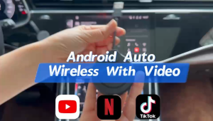 FENIODI Wireless Android Auto/CarPlay adapter convert wired Android Auto/CarPlay to wireless Android Auto/CarPlay can watch YouTube/Netflix/tiktok
