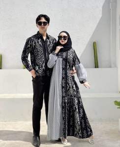 SABRINA LONG DRESS TENUN - BAJU LEBARAN TERBARU