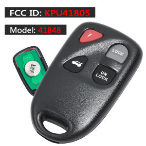 KEYECU FCC ID: KPU41805 Model: 41848 41805 313.8MHz Remote Key Fob for Mazda RX-8 2004 2005 2006 2007 2008