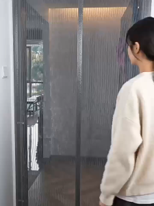 Rèm Cửa Lưới Chống Muỗi Côn Trùng cửa chính Nam Châm Tự Dính không khoan đục - Rèm lưới chống muỗi tự động