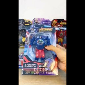 DUONET Transformer Toy Watch Digital Kids Gift Toys for Girls Boys Jam Tangan Budak Perempuan Lelaki Fashion LED Hand