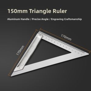 LECAN | Stainless Steel Thickened Right Angle Ruler for Woodworking Multi-functional Angle Measuring Tool