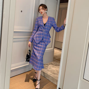 ZYHT (Giải phóng mặt bằng Sử dụng phiếu giảm giá)  Bộ 2 mảnh nữ set đồ xinh váy 2 dây blazer + chân váy cạp cao set váy công sở đồng phục váy phù hợp với công sở set thời trang eravogue  5209