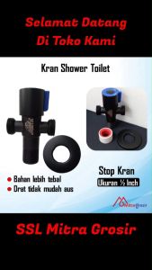 Stop Kran T Stainless Closet Wastafel Kran Shower / Stopkran Stainless kran Kloset / Stop Kran Tee