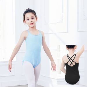 Girls Ballet Leotard Slim Camisole Bodysuit Delicate Double Strap Gymnastics Leotard Comfy Casual Dance Wear for Activities