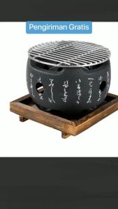 COD Alat Panggang Barbeque Arang BBQ Grill Portable Aihogard Japanese Grill Stove 15x15cm - H02