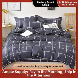 Water Washed Cotton Flannel Bed Set