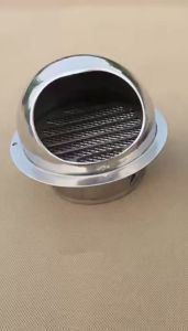 Thick 304 Stainless Steel Wall Outlet Air Vent Ducting Ventilation Exhaust Grille Cover Vent Pipe Cover