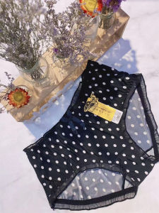 กางเกงชั้นในผ้าไหมน้ำแข็งสำหรับผู้หญิงไซส์ใหญ่ ขอบลูกไม้ระบายอากาศได้ดี ทรงสามเหลี่ยม ไร้ตะเข็บ ทรงเข้ารูป เอวกลาง กระชับสัดส่วน