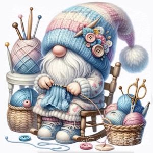 Cross Stitch Kit 2025 New Model Thread Knitted Sweater Dwarf Living Room Bedroom Childrens Room Hanging Painting Self-Adhesive Stone Painting