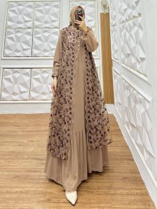 GAMIS TERBARU SYARI SYARI TRENDI BRANDED PRODUK PREMIUM FASHION MODERN MEWAH ELEGAN BAJU DRESS ETNIK MUSLIM BATIK ETNIK ZOLA DRESS
