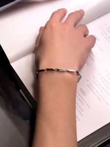 [COD]GELANG TITANIUM PRIA PADI SILVER MODEL HIP HOP KOREA TERLARIS