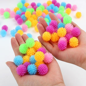 Childrens TPR Yangmei Ball Hedgehog Mini Massage Ball 12PCS Yoga Foot Massage Ball Decompression Hair Ball Squeezing Toy
