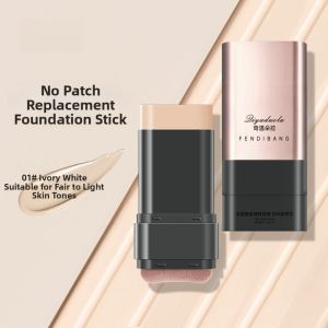 Waterproof Sweatproof DoubleEnded Foundation Stick with Brush Head LongLasting Color NaturalLooking Makeup Remover Bubble Queen