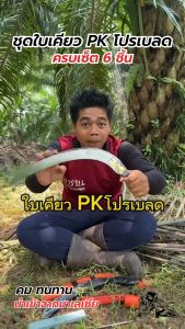 ชุดเคียวใบเคียวโปรเบลด 6 ชิ้น พร้อมใช้งาน เคียวตัดปาล์มหัวสิง นำเข้าจากมาเลเซีย Plam king KLS