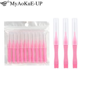 10pcs Interdental Brush For Adult Orthodontic Push-Pull Tooth Brush Cleaning Between Teeth Oral Hygiene Health Care Tool