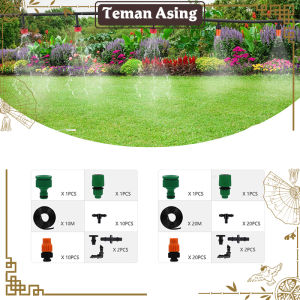 20M / 10M Set Misting Sprayer Adjustable Tembaga Misting Nozzle Kabut Otomatis Paket Misting Kabut