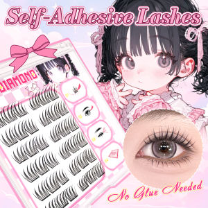 Glue Free False Eyelash Natural Style False Eyelash Reusable Suitable for Beginners ACE & Lazy Trilogy Style