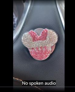 Bling Car Engine Start Stop Button Cover Universal Handmade Crystal Rhinestone Push Start Button Cover Anti-Scratch Car Engine