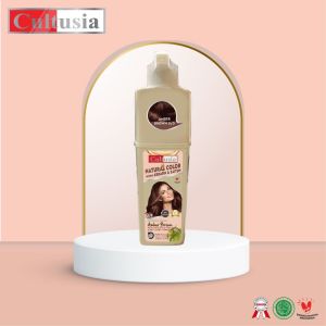 Cultusia Natural Color With Keratin & Zaitun 160ml / Shampoo Pewarna Rambut Tanpa Amonia