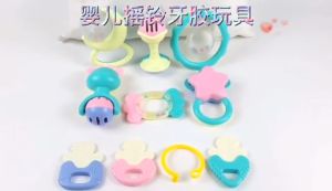 Newborn Hand Rattling Toy Chewable Teether Baby 3-12 Months Molar Stick