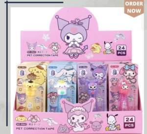 Tipex Kering Sanrio 0863 /Correction Tape 0871 Dino 8M