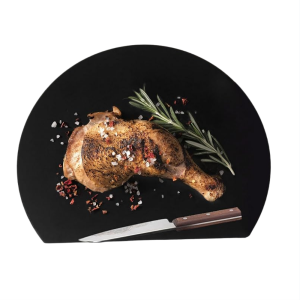 แผ่นรองเขียงซิลิโคนหนา แผ่นรองเขียงแบบยืดหยุ่นสองด้าน TPU แผ่นรองเขียงกันลื่นแบบยางรูปครึ่งวงกลม