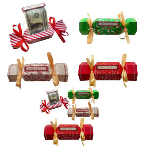 【New Arrival】 Creative DIY Money Envelope Gift Pouch for Christmas and Birthdays in Red Gold and Green with Easy Pull Mechanism