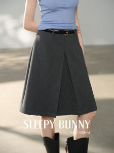 Minimalist A-line Slit Midi Skirt