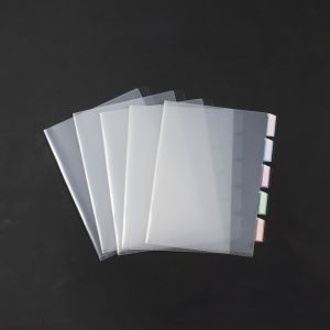 Thickened Transparent Artwork Page Holder A5 Multi-page Document Folder L-shaped File Folder for Business And Cultural Use